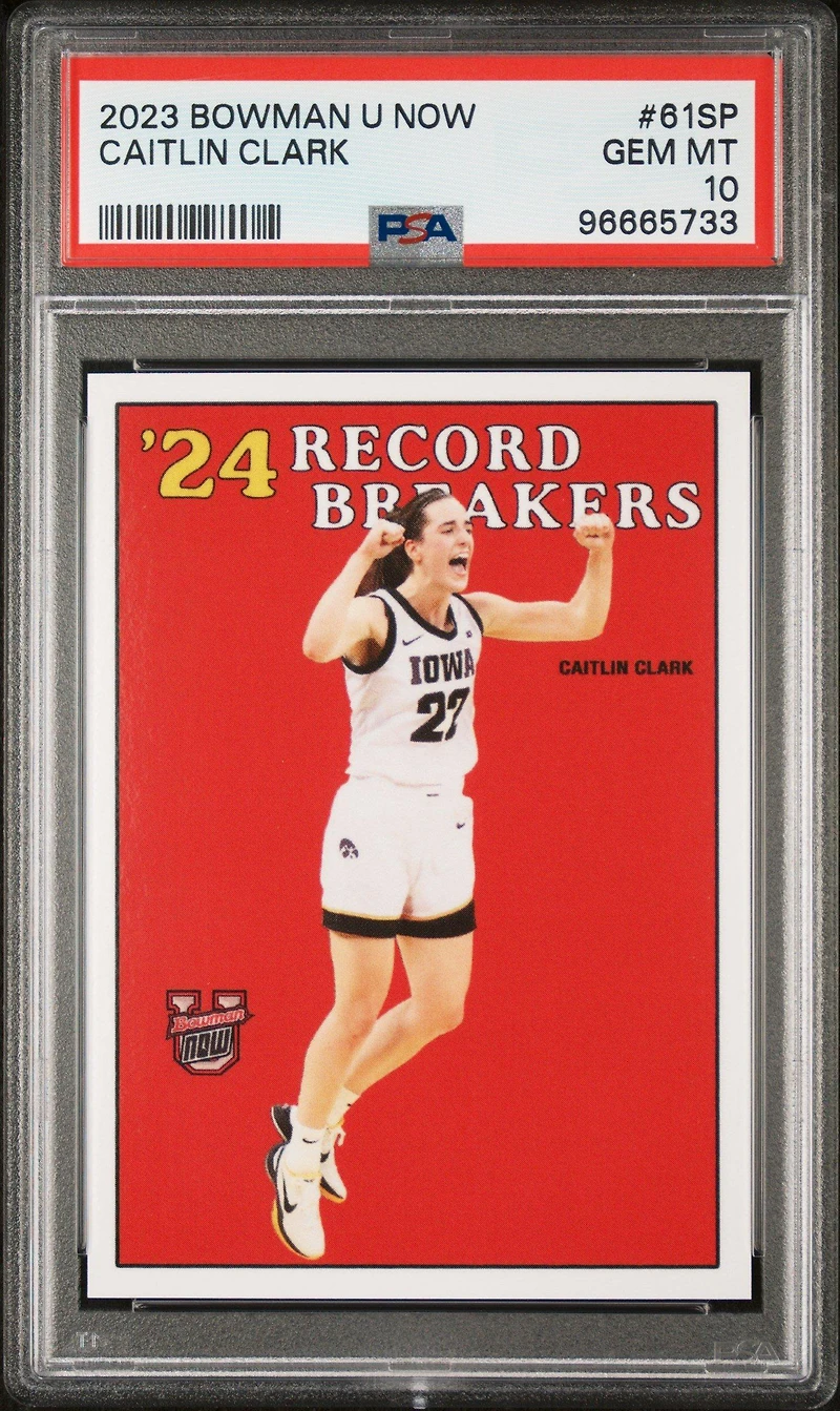 2023 Bowman U Now 61sp Caitlin Clark PSA 10