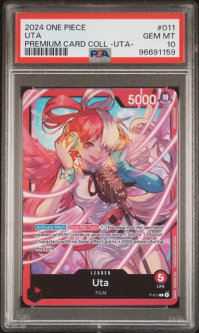 2024 One Piece Premium Card Collection -uta- Uta PSA 10