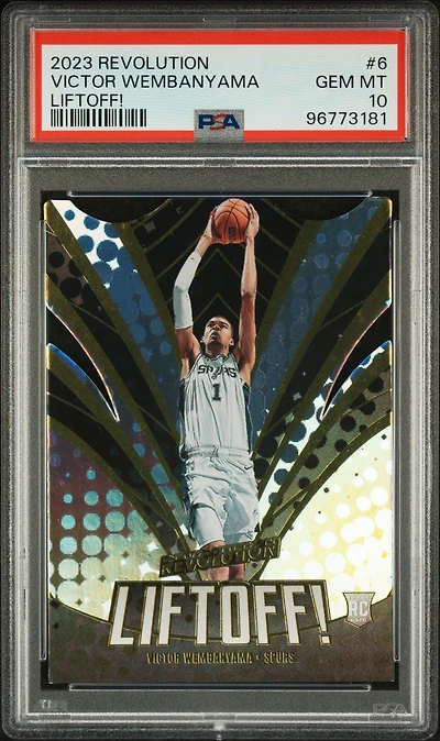 2023 Panini Revolution Liftoff! 6 Victor Wembanyama PSA 10