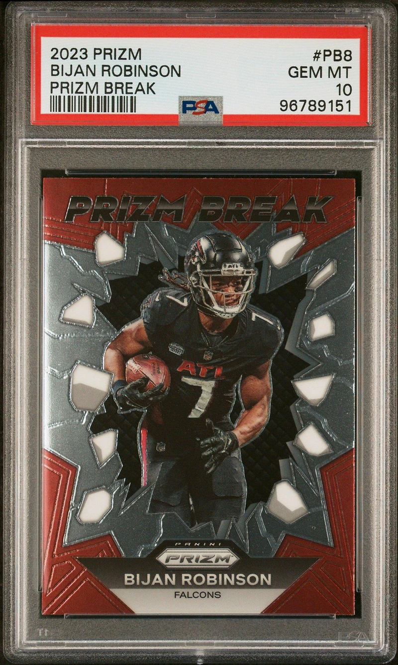 2023 Panini Prizm Prizm Break Pb8 Bijan Robinson PSA 10