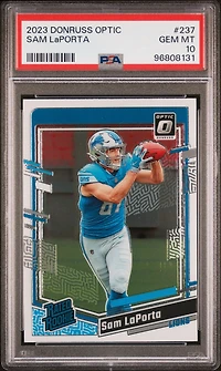 2023 Panini Donruss Optic 237 Sam Laporta PSA 10