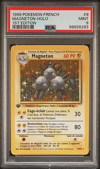 1999 Pokemon French 9 Magneton-holo 1st Edition PSA 9