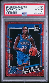 2023 Panini Donruss Optic 218 Cason Wallace Red Choice PSA 10