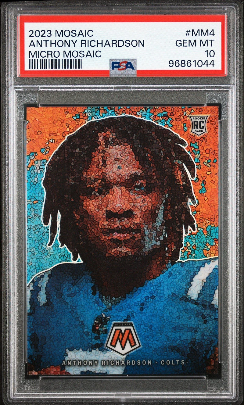 2023 Panini Mosaic Micro Mosaic Mm4 Anthony Richardson PSA 10