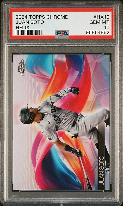 2024 Topps Chrome Helix Hx10 Juan Soto PSA 10