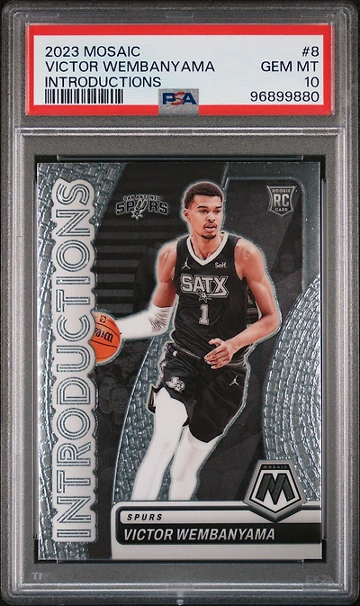 2023 Panini Mosaic Introductions 8 Victor Wembanyama PSA 10