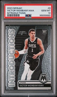 2023 Panini Mosaic Introductions 8 Victor Wembanyama PSA 10