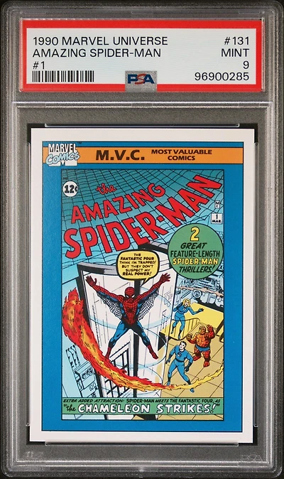 1990 Marvel Universe 131 Amazing Spider-man #1 PSA 9
