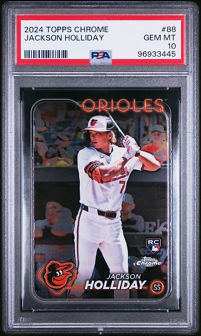 2024 Topps Chrome 88 Jackson Holliday PSA 10