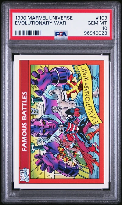 1990 Marvel Universe 103 Evolutionary War PSA 10