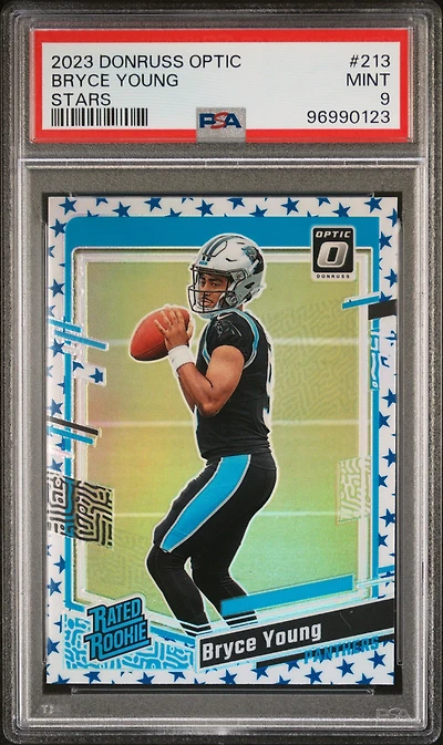 2023 Panini Donruss Optic 213 Bryce Young Stars PSA 9