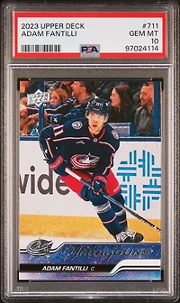 2023 Upper Deck 711 Adam Fantilli PSA 10