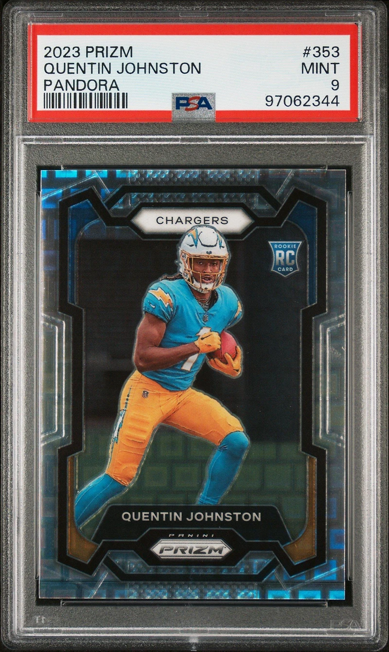 2023 Panini Prizm 353 Quentin Johnston Pandora PSA 9