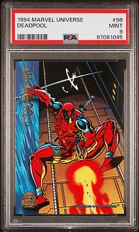 1994 Marvel Universe 98 Deadpool PSA 9