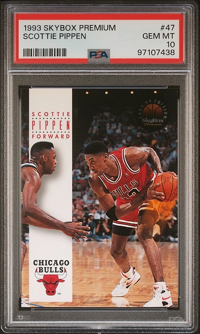 1993 Skybox Premium 47 Scottie Pippen PSA 10