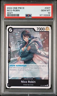 2024 One Piece Starter Deck-3d2y 007 Nico Robin PSA 10