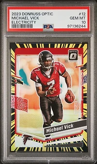 2023 Panini Donruss Optic 12 Michael Vick Electricity PSA 10
