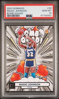 2023 Panini Donruss Bomb Squad 20 Magic Johnson PSA 10