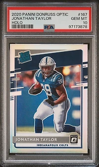 2020 Panini Donruss Optic 167 Jonathan Taylor Holo PSA 10