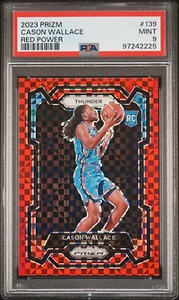 2023 Panini Prizm 139 Cason Wallace Red Power PSA 9