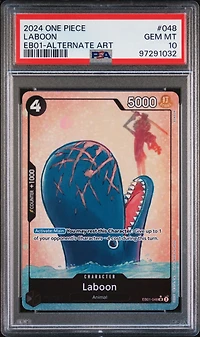 2024 One Piece Extra Booster -memorial Collection- 048 Laboon Alternate Art PSA 10