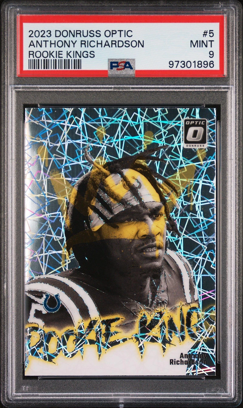 2023 Panini Donruss Optic Rookie Kings 5 Anthony Richardson PSA 9