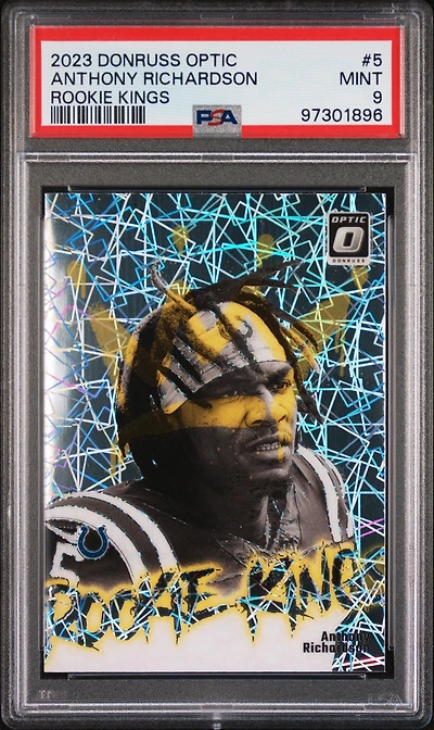 2023 Panini Donruss Optic Rookie Kings 5 Anthony Richardson PSA 9