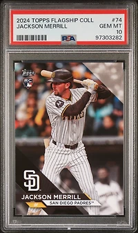 2024 Topps Flagship Collection 74 Jackson Merrill PSA 10