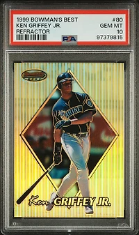 1999 Bowman's Best 80 Ken Griffey Jr. Refractor PSA 10