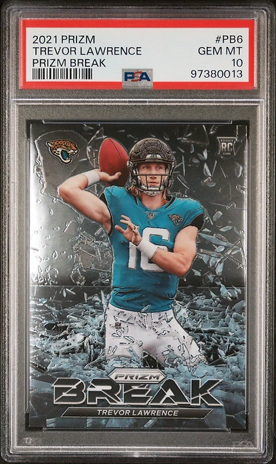 2021 Panini Prizm Prizm Break Pb6 Trevor Lawrence PSA 10