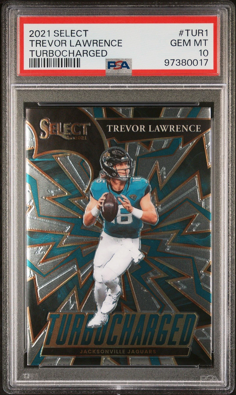 2021 Panini Select Turbocharged Tur1 Trevor Lawrence PSA 10