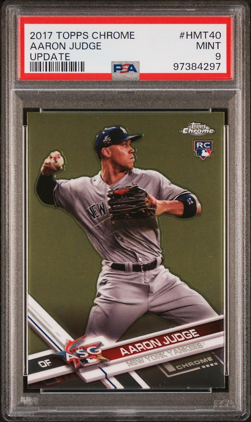 2017 Topps Chrome Update Hmt40 Aaron Judge PSA 9