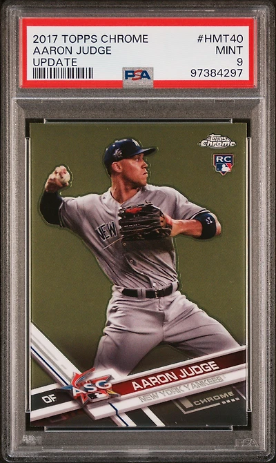 2017 Topps Chrome Update Hmt40 Aaron Judge PSA 9