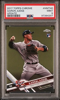 2017 Topps Chrome Update Hmt40 Aaron Judge PSA 9