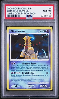 2008 Pokemon Diamond & Pearl Legends Awakened 4 Giratina-reverse Foil Burger King Collection 2009 PSA 8