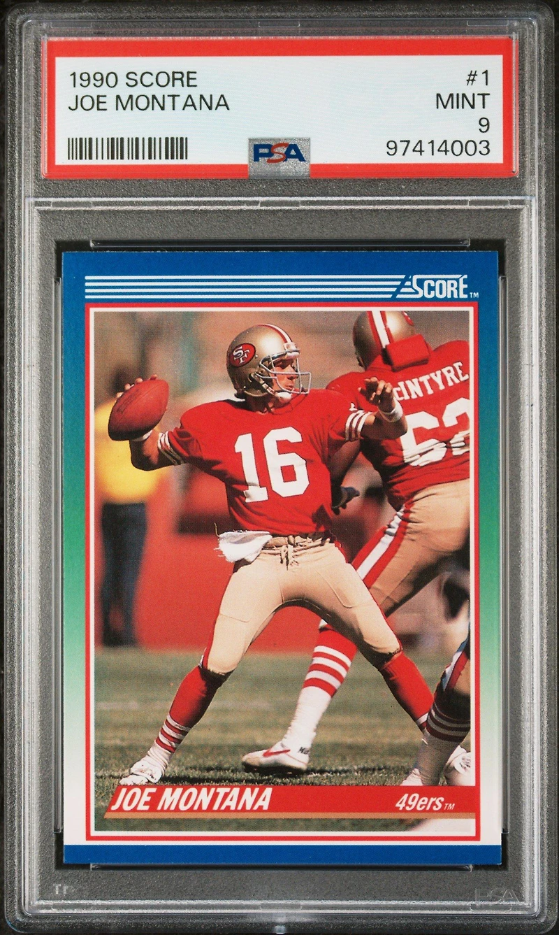 1990 Score 1 Joe Montana PSA 9
