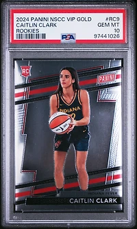 2024 Panini National Sports Collectors Convention Vip Gold Rookies Rc9 Caitlin Clark PSA 10