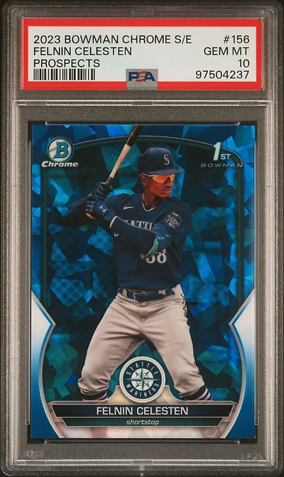 2023 Bowman Chrome Sapphire Edition Prospects 156 Felnin Celesten PSA 10