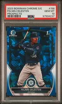 2023 Bowman Chrome Sapphire Edition Prospects 156 Felnin Celesten PSA 10