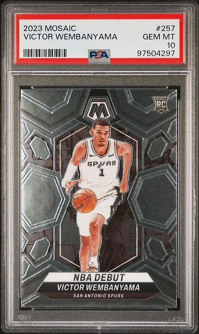 2023 Panini Mosaic 257 Victor Wembanyama PSA 10