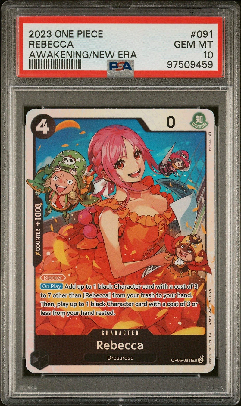 2023 One Piece Op05-awakening Of The New Era 091 Rebecca PSA 10
