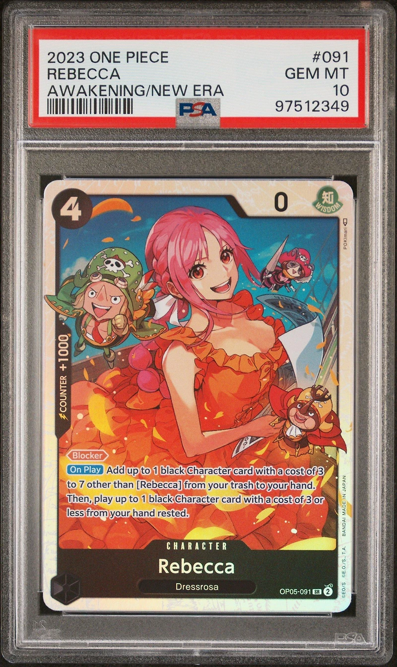 2023 One Piece Awakening Of The New Era 091 Rebecca PSA 10