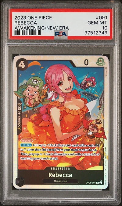 2023 One Piece Awakening Of The New Era 091 Rebecca PSA 10