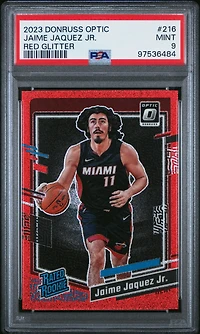2023 Panini Donruss Optic 216 Jaime Jaquez Jr. Red Glitter PSA 9