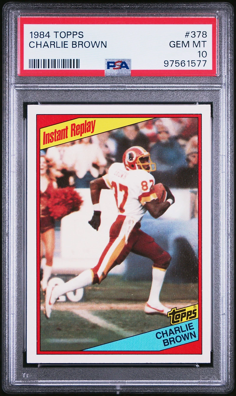 1984 Topps 378 Charlie Brown PSA 10