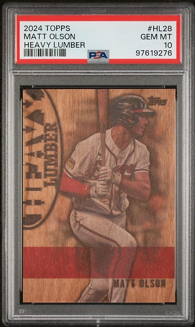 2024 Topps Heavy Lumber Hl28 Matt Olson Series 2 PSA 10