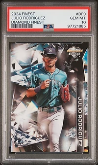 2024 Topps Finest Diamond Finest Df9 Julio Rodriguez PSA 10