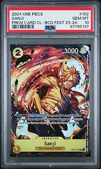 2024 One Piece Premium Card Collection -bandai Card Games Fest 23-24 Edition- 102 Sanji PSA 10