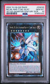 2024 Yu-gi-oh! Ra02-25th Anniversary Rarity Collection Ii En036 Number 38: Hope Harbinger Dragon Titanic Galaxy 1st Edition-quarter Century Secret Rare PSA 10