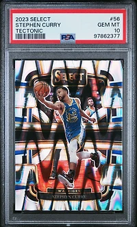 2023 Panini Select 56 Stephen Curry Tectonic PSA 10